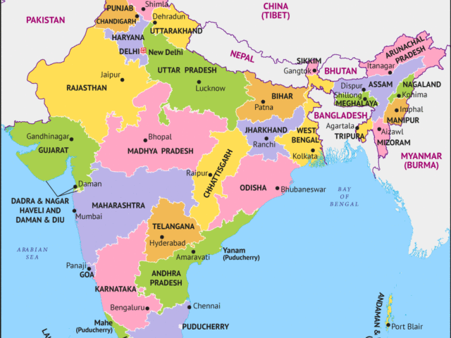 map of india